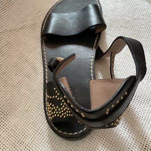 CHLOE Suzanna Studded Leather Ankle Strap Sandals